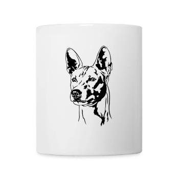 BASENJI Dog Portrait Dog Portrait Dog Wilsigns - Mug - white - Front