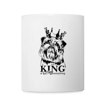 BELGISCHER ZWERGGRIFFON King Hundespruch Wilsigns - Tasse - Weiß - Vorne