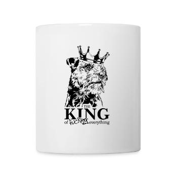 BORDER TERRIER King Dog Disant Chiens Wilsigns - Mug blanc - blanc - Devant