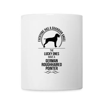 POINTER ANGLAIS À POIL RUGUEUX Ange gardien Wilsigns - Mug blanc - blanc - Devant