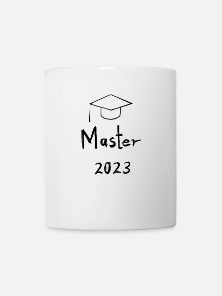 Master Abschluss 2023 - Design - Tasse - Weiß