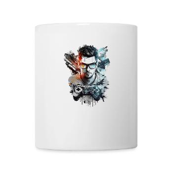 Cooler Gamer im farbenfrohen Design - Tasse - Weiß - Vorne