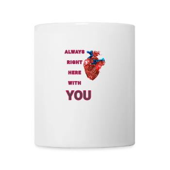 Anatomical heart design - Mug - white - Front