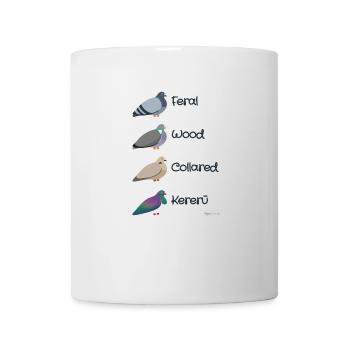 Die vier Taubenfreunde - Pigeon Friends - Tasse - Weiß - Vorne