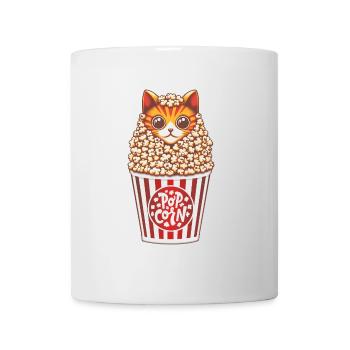 Chat Popcorn Anime - Mug blanc - blanc - Devant