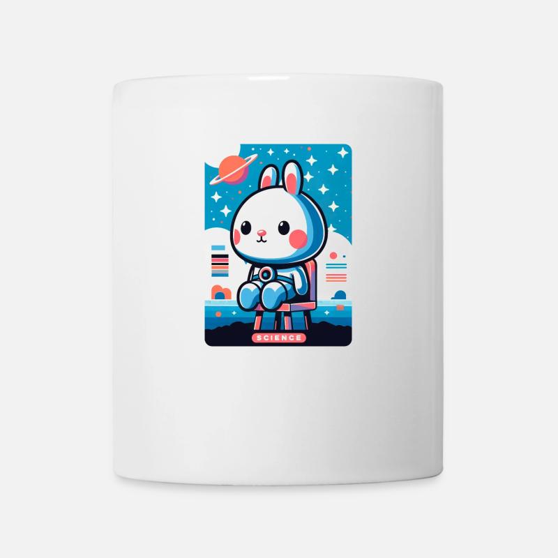 Lapin explorateur de l’espace - Mug blanc - blanc