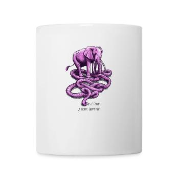 Un éléphant ça trompe - Mug blanc - blanc - Devant