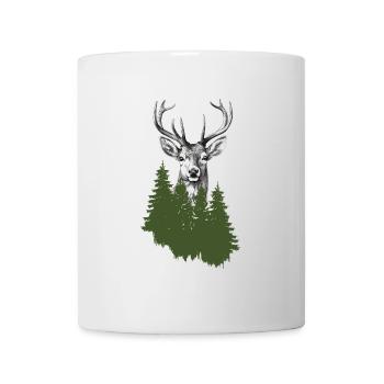 Jäger Bergsteiger Wanderer Hirsch - Tasse - Weiß - Vorne