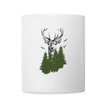 Jäger Bergsteiger Wanderer Hirsch - Tasse - Weiß - Vorne