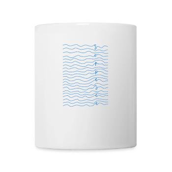 Sorpesee Wellen blau - Tasse - Weiß - Vorne