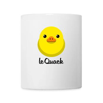 Küken Gelb le Quack für helle Untergründe - Tasse - Weiß - Vorne