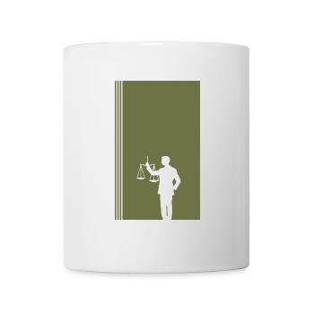 Avocat Paragraphe Juge - Mug blanc - blanc - Devant