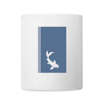 Tête de poisson Koi - Mug blanc - blanc - Devant