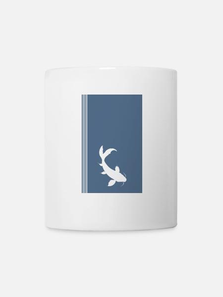 Koi Fischkopf - Tasse - Weiß