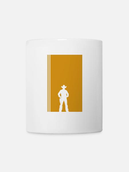 Western Rodeo Sattel - Tasse - Weiß