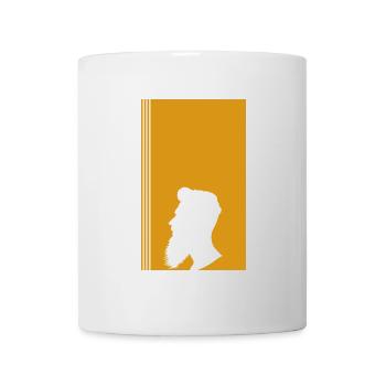 Schnurrbart Gentleman Hipster - Tasse - Weiß - Vorne