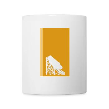 Montagnes russes Lukas Grande roue - Mug blanc - blanc - Devant