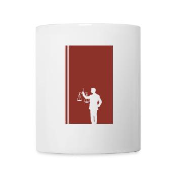 Paragraphe du droit judiciaire - Mug blanc - blanc - Devant