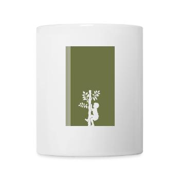 Équipement de crampons de grimpeur - Mug blanc - blanc - Devant