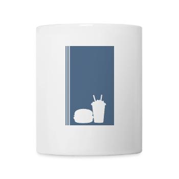 Imbiss Imbisswagen Burger - Tasse - Weiß - Vorne