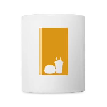 Burger restauration rapide délicieux - Mug blanc - blanc - Devant