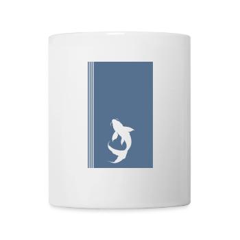 Koi Fisch Fischer - Tasse - Weiß - Vorne