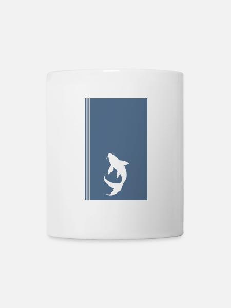Koi Fisch Fischer - Tasse - Weiß