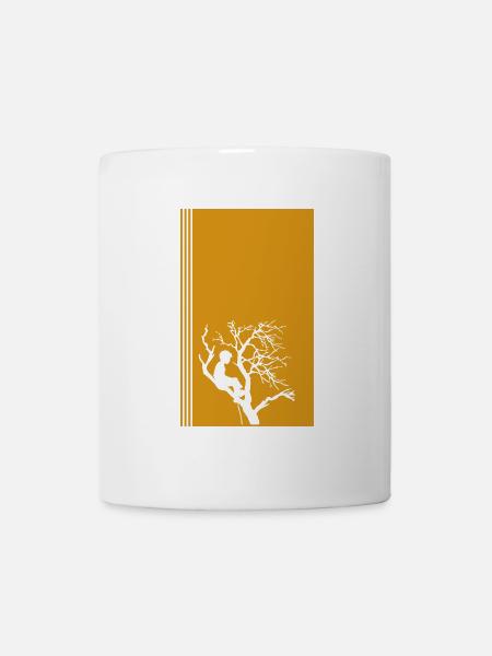 Kletterer Steigeisen Aufstieg - Tasse - Weiß