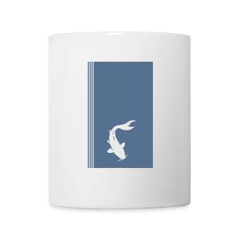 Koi Fisch Fischer - Tasse - Weiß - Vorne