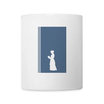 Literatur Leseratte - Tasse - Weiß - Vorne