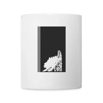 Achterbahn Maßkrug rollercoaster - Tasse - Weiß - Vorne