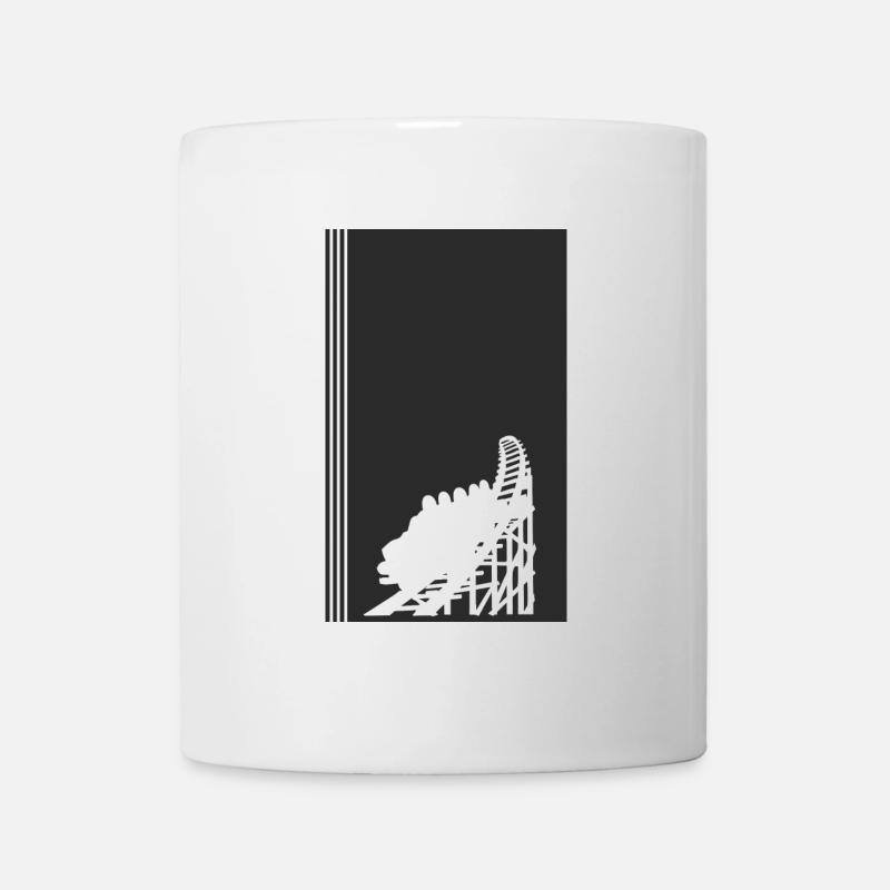 montagnes russes, chope de bière, montagnes russes - Mug blanc - blanc