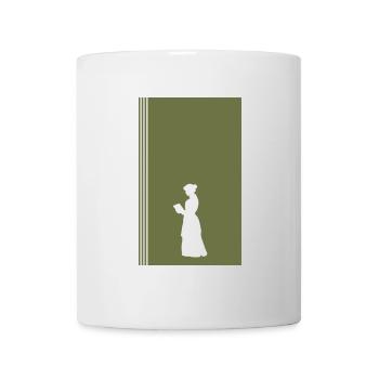 Bookworm Écrire un roman - Mug blanc - blanc - Devant