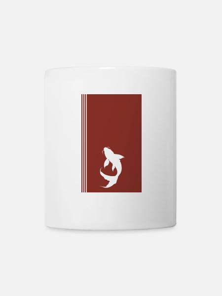Koi Fisch Fischkopf - Tasse - Weiß