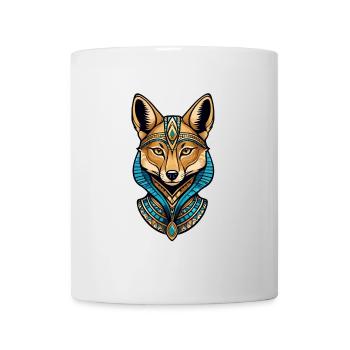Chacal Égyptien Néo Traditionnel - Mug blanc - blanc - Devant