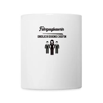 Fahrzeugbauerin Chefin Selbstständigkeit Firma KFZ - Tasse - Weiß - Vorne