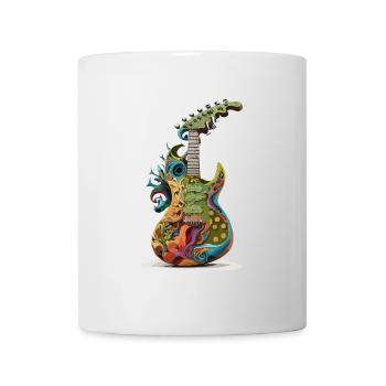 Psychedelic Groove : Guitare Cool Weed Head - Mug blanc - blanc - Devant
