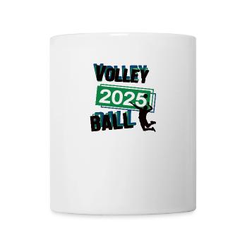 Volleyball Spieler Team Turnier Mannschaft in 2025 - Tasse - Weiß - Vorne