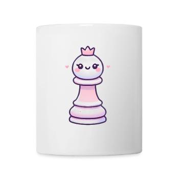 Adorable design de reine d’échecs kawaii - Mug blanc - blanc - Devant