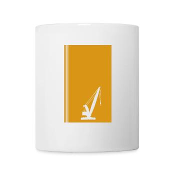 Kran Kranfahren Bauarbeiter - Tasse - Weiß - Vorne