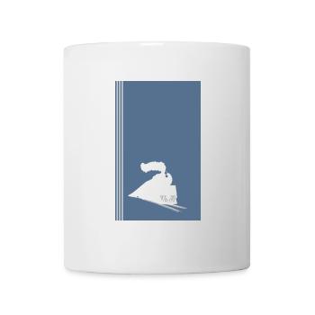 Eisenbahn Lokomotive Bahn - Tasse - Weiß - Vorne