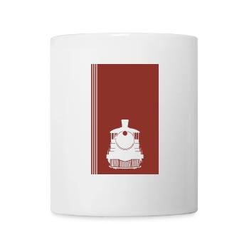 Dampflokomotive Bahn - Tasse - Weiß - Vorne