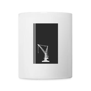 Baustelle Kranfahren - Tasse - Weiß - Vorne