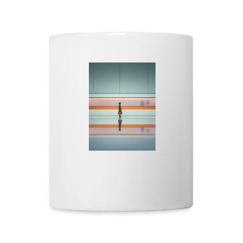 Elegant Woman Passing Subway - Mug - white - Front