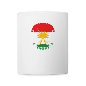 skull kurdistan - Tasse - Weiß - Vorne