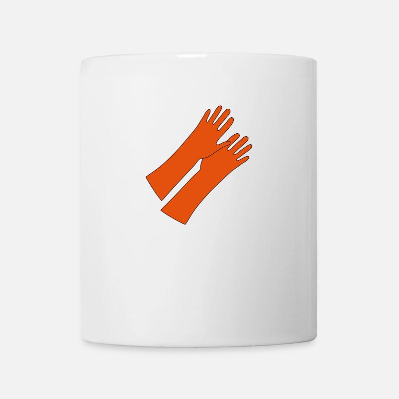 Gummihandschuhe _gg1 - Tasse - Weiß