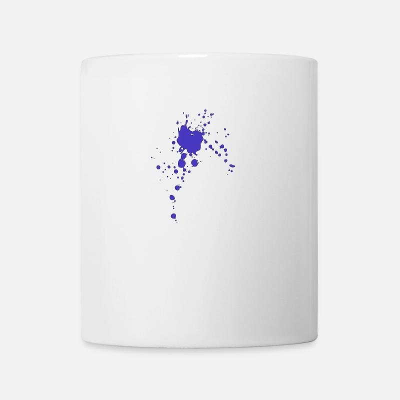 Farbklecks Farbspritzer Geschenkidee - Tasse - Weiß