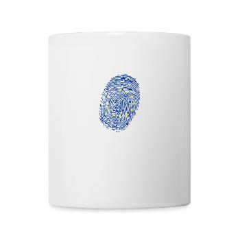 Europa Fingerabdruck - Tasse - Weiß - Vorne