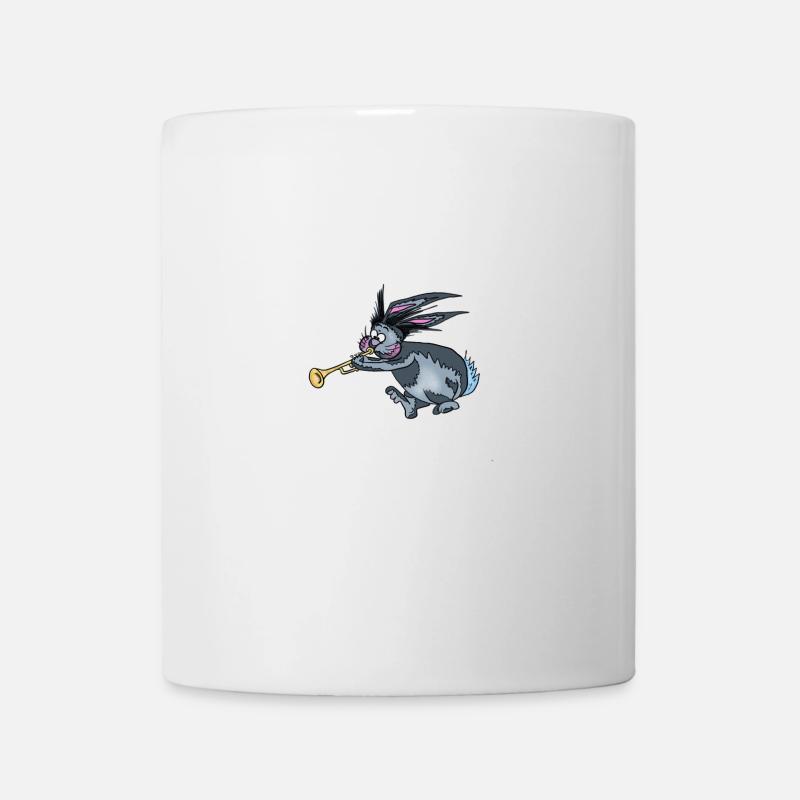 Trompette de lapin - Mug blanc - blanc