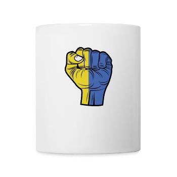 Ich stehe zur Ukraine Ich unterstütze die Ukraine - Tasse - Weiß - Vorne